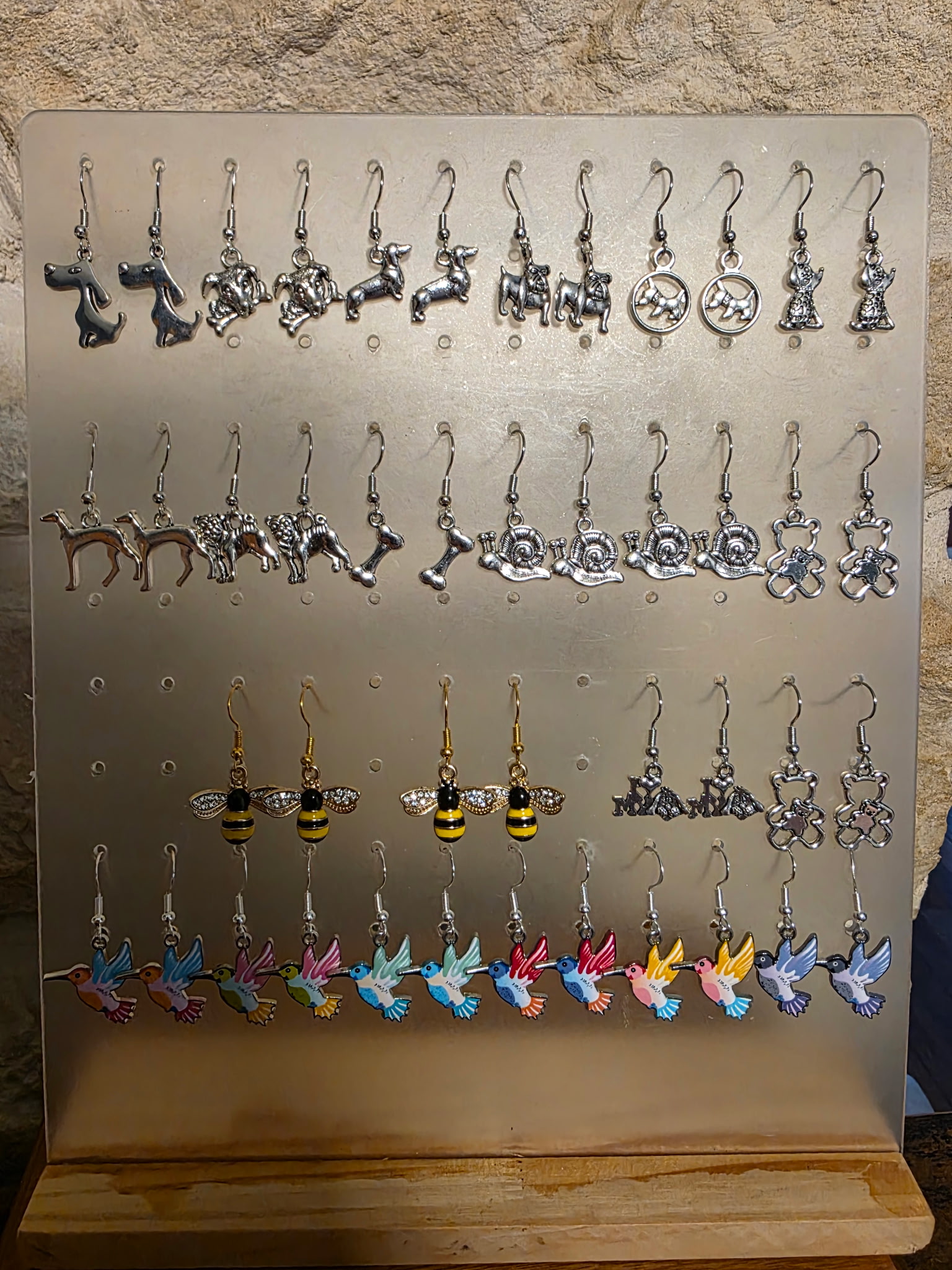 Boucles d'oreilles enfants animaux et nature acier - Les bijoux de Ninice