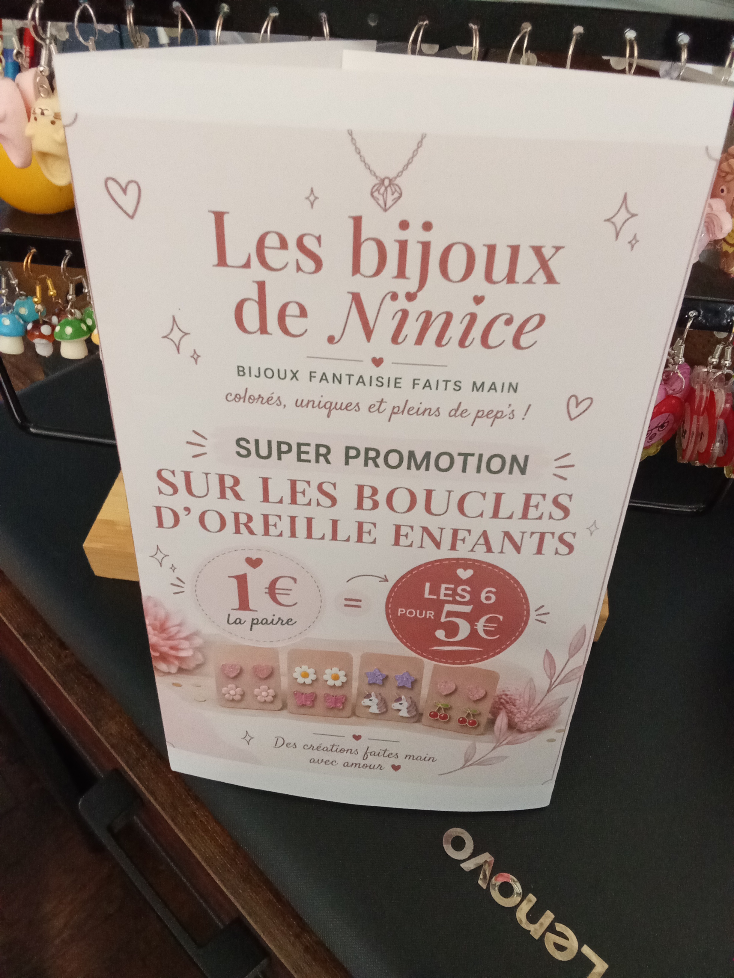 Boucles d'oreilles enfants - Les bijoux de Ninice