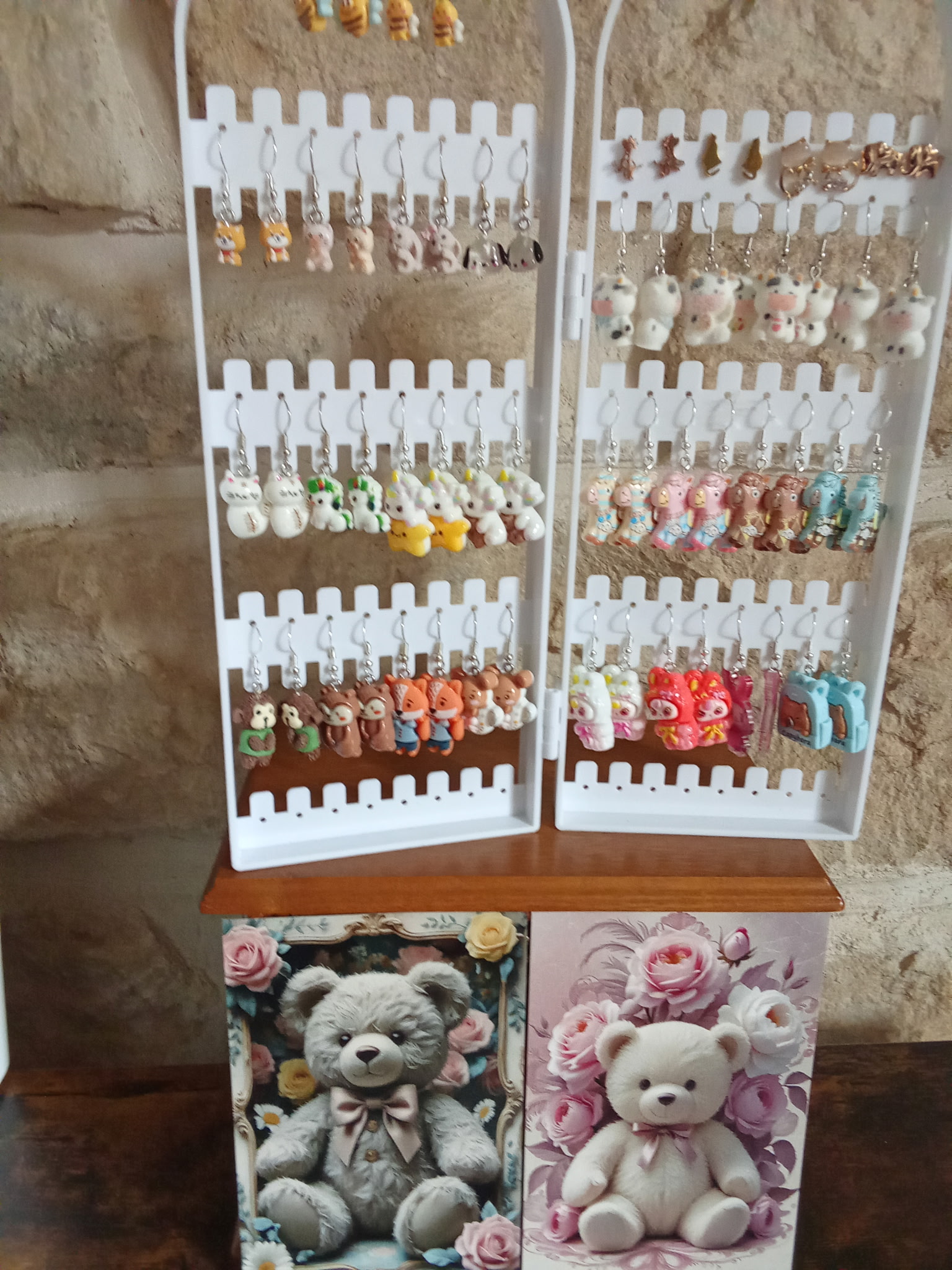 Boucles d'oreilles enfant animaux fait main par Fabienne pour Les bijoux de Ninice