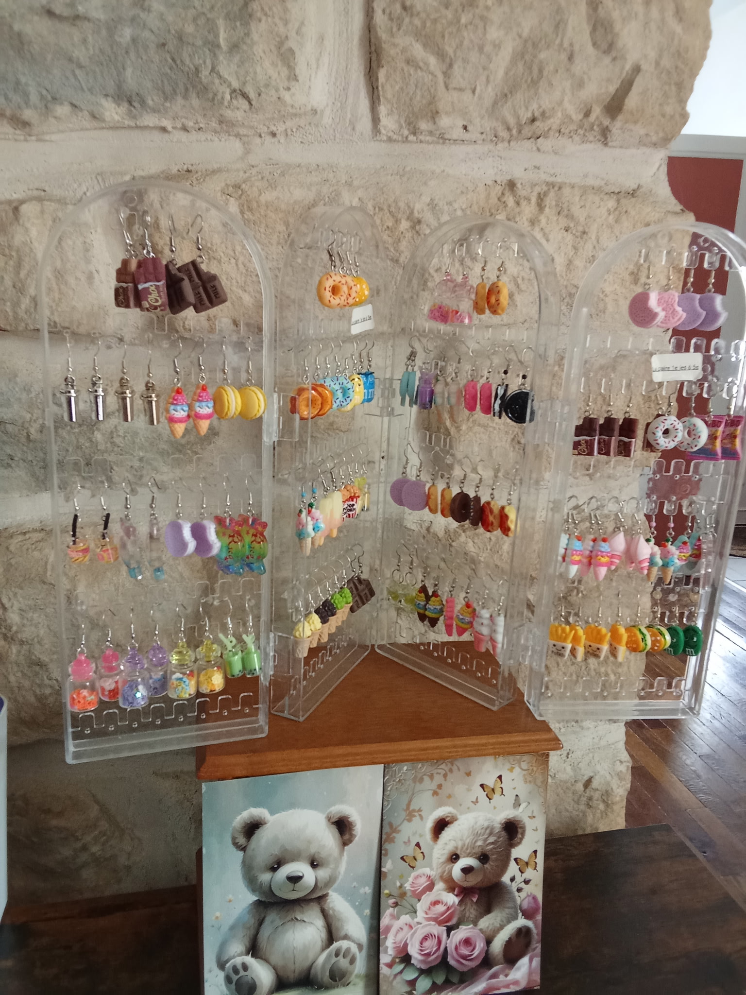 Boucles d'oreilles enfant gourmandises fait main par Fabienne pour Les bijoux de Ninice