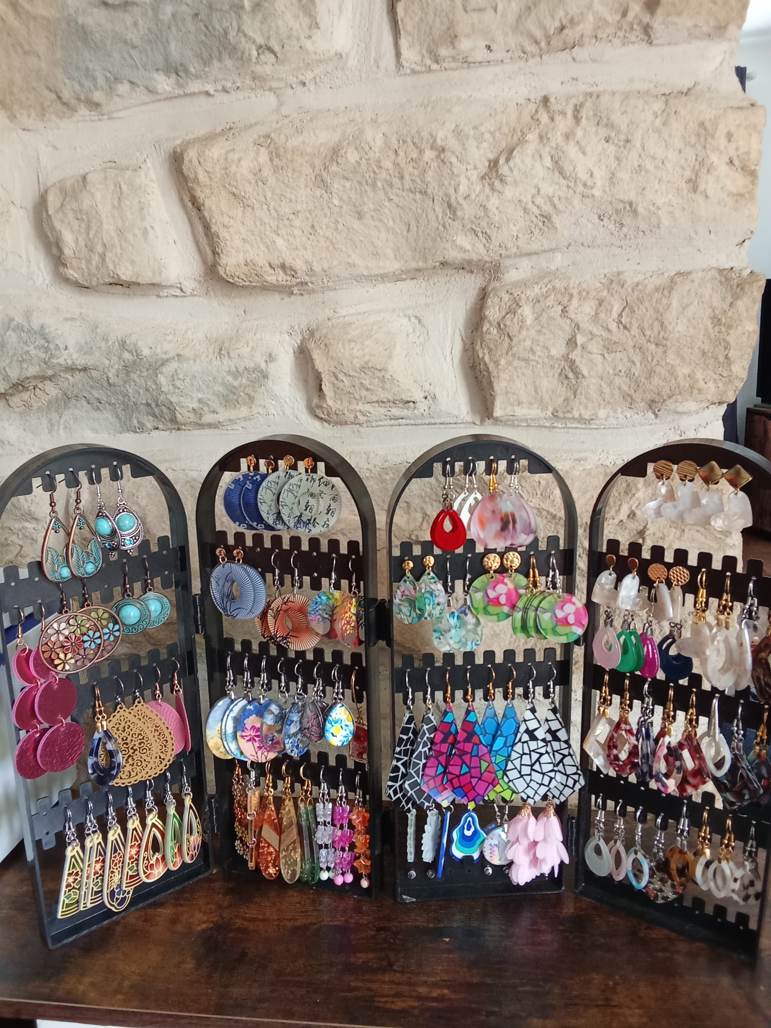 Boucles d'oreilles fantaisie adulte fait main par Fabienne pour Les bijoux de Ninice